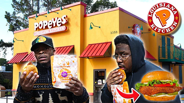 Popeyes New Blackened Chicken Sandwich the BEST ye...