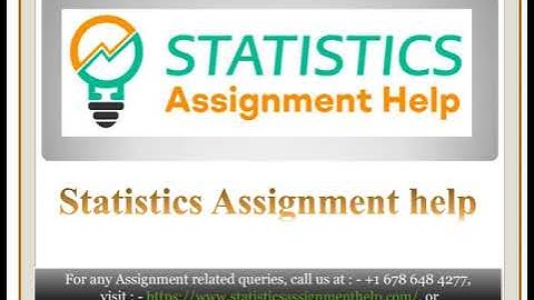 Statistics Assignment help