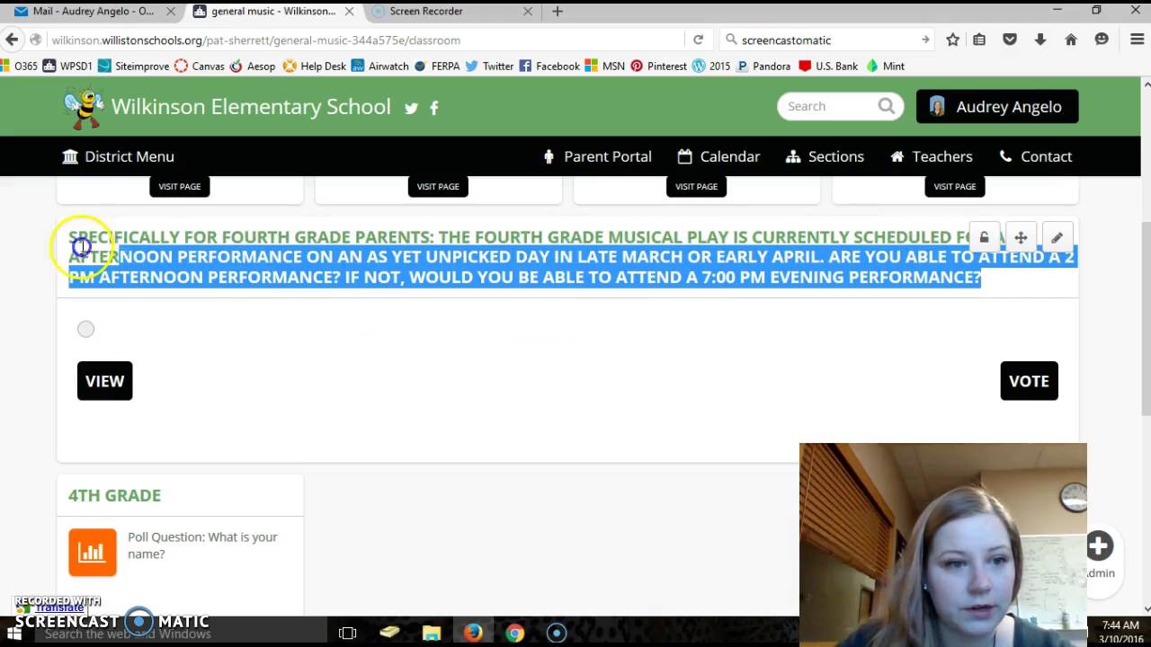 Pat S. Teacher Page Help