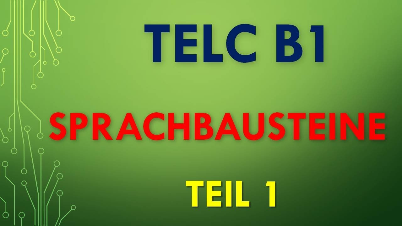 Tellc B1 Baunsatze Prufung Mit Losungen TELC B1- prüfung B1- Sprachbausteine B1- Zertifikat deutsch