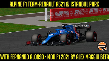 [rFactor] Alpine F1 Team-Renault A521 @ @intercitypark with Fernando Alonso
