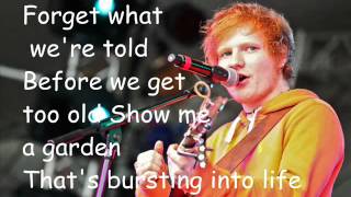 Ed Sheeran - Chasing Cars (cover+lyrics) chords