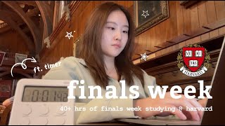 (kor/eng) REALISTIC finals week, 40+ hrs of studying, moving out! 하버드 브이로그