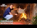 How a Professional Chef Cooks a Whole Pig | Gino's Italian Escape