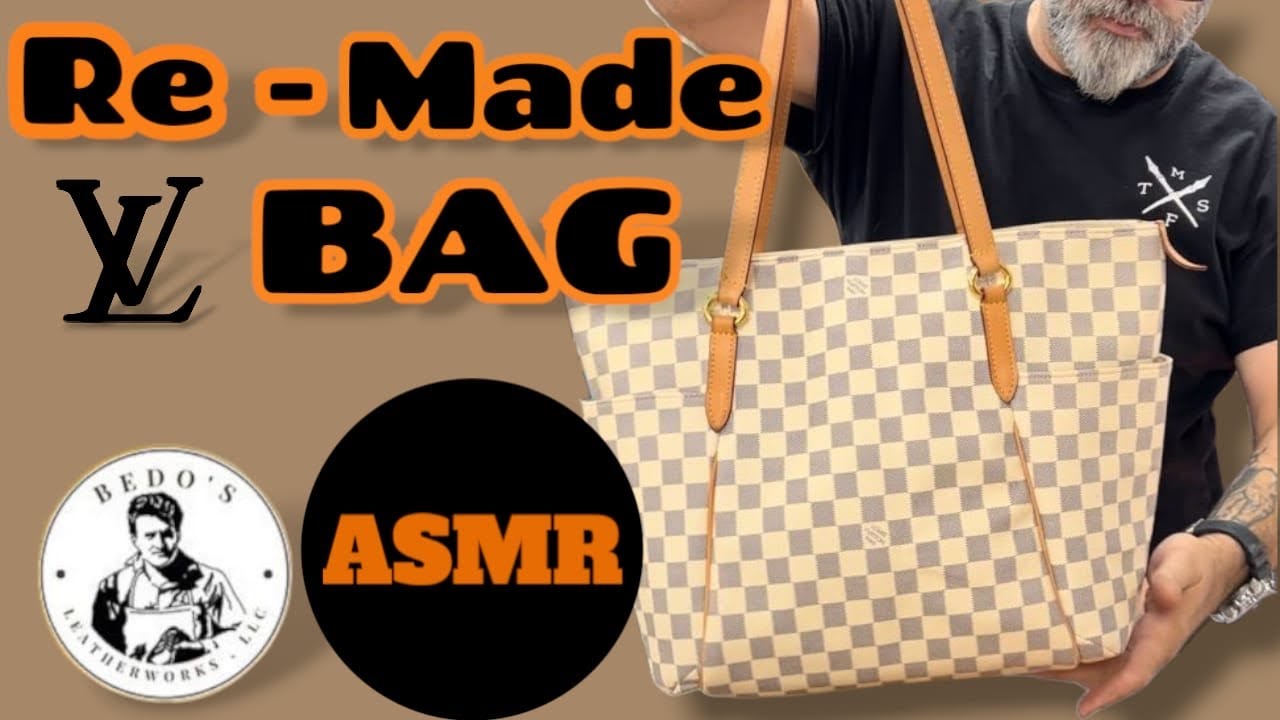 ASMR Re-made this LV Damier Azur Totally PM 