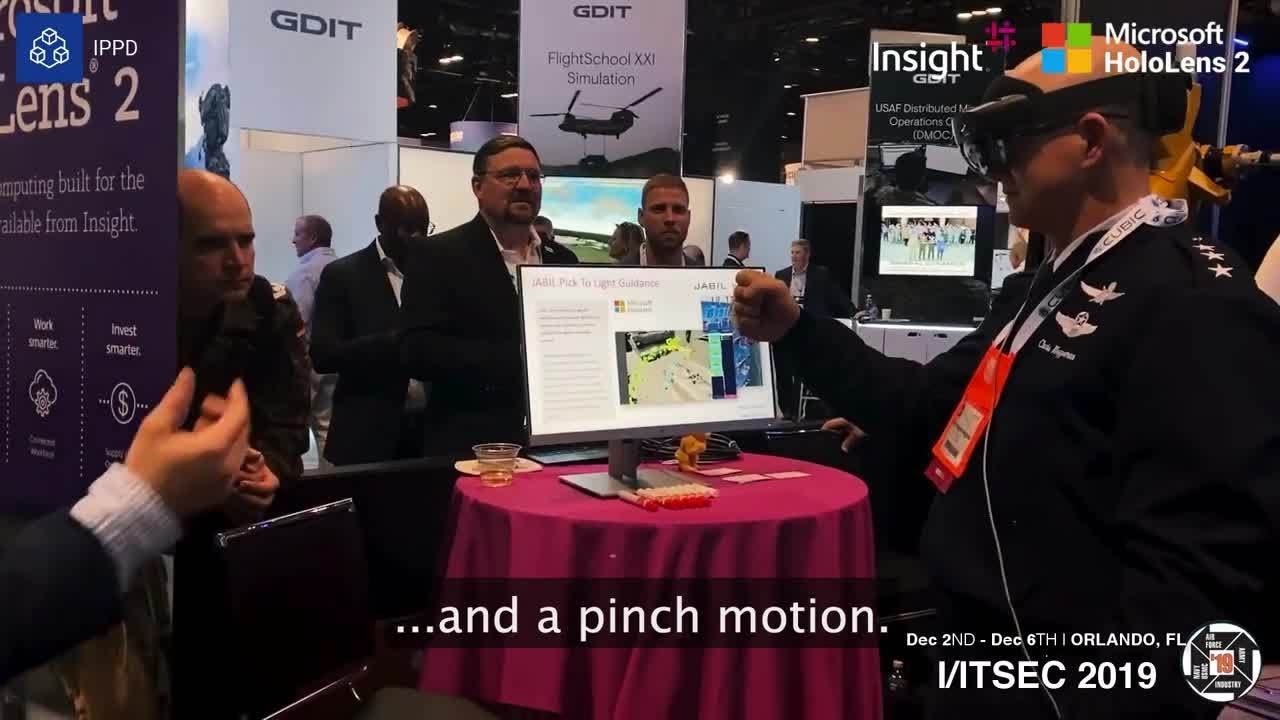 Insight Digital Innovation Demos HoloLens 2 at IITSEC