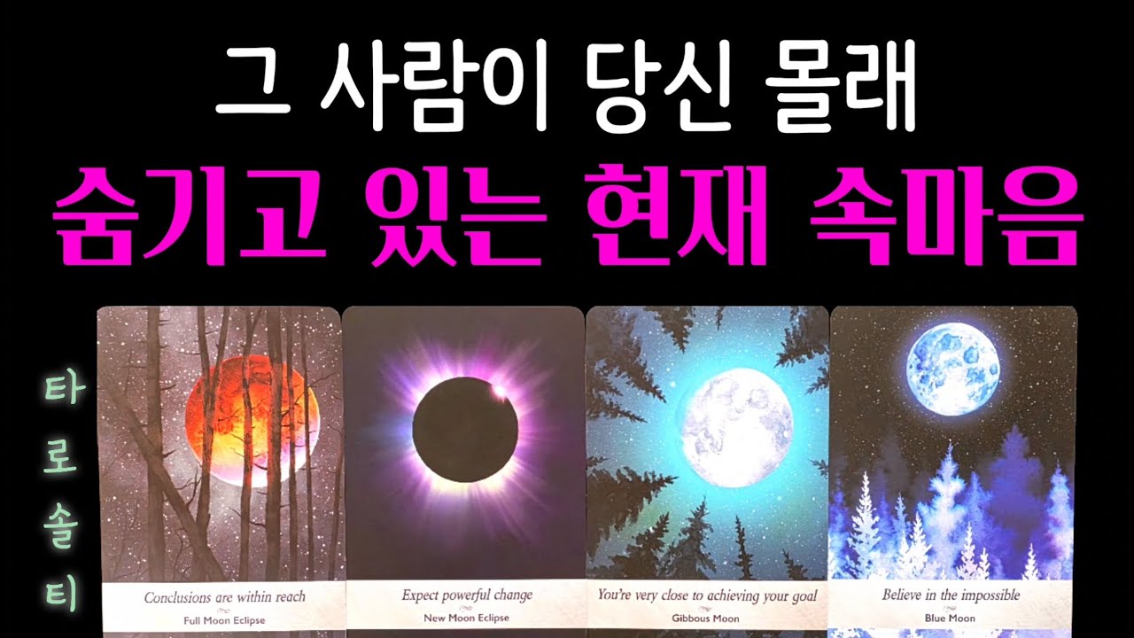 [타로카드/속마음] 그 사람이 당신 몰래 숨기고 있는 ‘현재 속마음’ (+ 현재 상황과 상대의 진심 심층 분석 / 현실 조언)