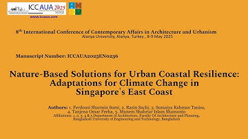 ICCAUA 2025_Presentation on Nature based Solution for Urban Coastal Resilience