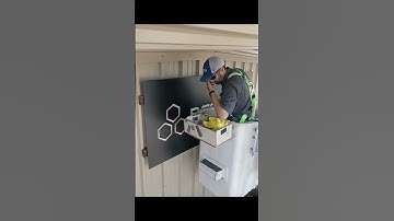 Remove/Replace ACM Panel Sign #signs #signmaker #vinylgraphics #boomlift