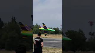 Koko Low Pass Tight Circles and Dead Stick Landing
Koko going through the paces with his jet working it at the L.A. Jets event at Apollo 11 Koko Low Pass Tight Circles and Dead Stick Landing