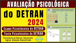 EXAME PSICOTÉCNICO DO DETRAN 2024, PSICOTÉCNICO DO DETRAN 2024, TESTE PSICOTÉCNICO DO DETRAN 2024.