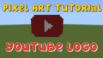Minecraft Pixel Art Tutorial - YouTube Logo