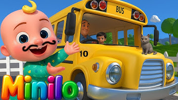 Wheels on the Bus Sound Variations | Remix Version | WonderWire @Minilo-babySong