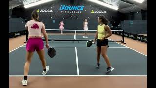 Brick wall women’s pickleball Carolyn and Madison Kurlandski vs Ana gordan and Carolina correia
