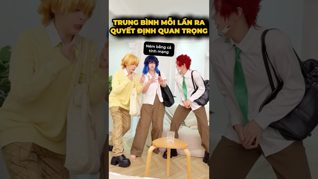 Khi trò ném bút quyết định số phận bọn tôi🤔- Lớp học Diệt quỷ#cosplay #shorts #minnacosplay