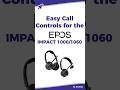 EPOS Impact 1000 Headphones 🎧 How to answer phone calls