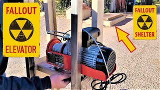 Building a Homemade ELEVATOR in our Abandoned Backyard FALLOUT Shelter! | Part 2