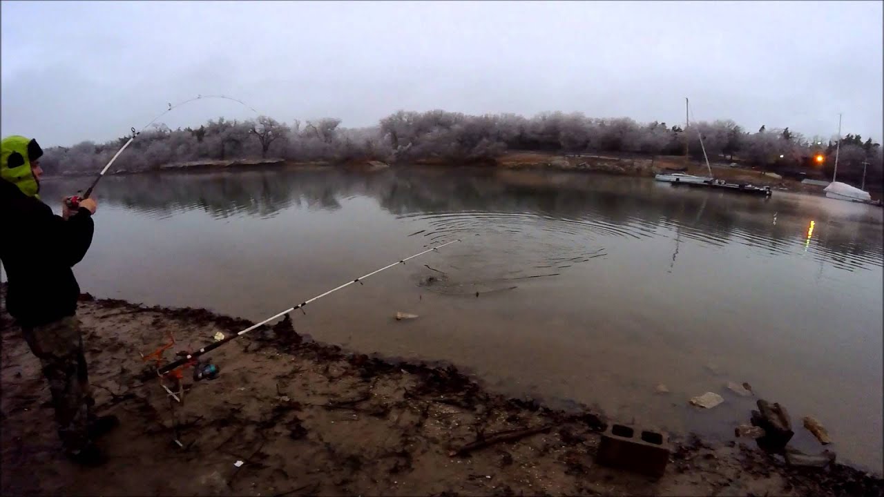 Winter Eater Size Catfish Caught At Milford Lake Youtube A70