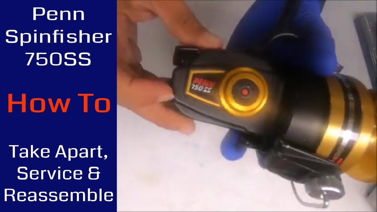 Penn Spinfisher 750SS Fishing Reel - How to take apart, service and  reassemble 