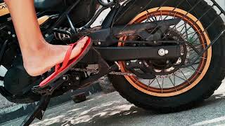 Ground clearance and double stand issue after norifumi exhaust on Himalayan 450 #Autonity #norifumi