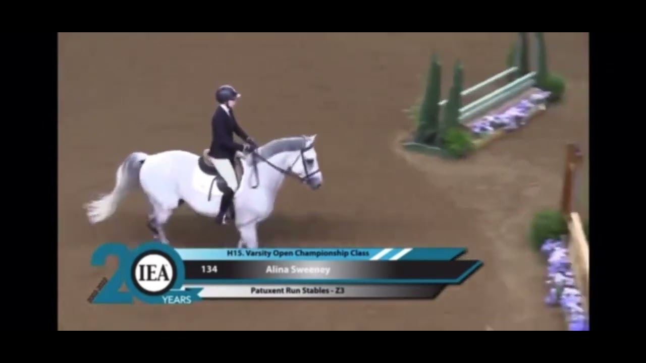 Alina Sweeney IEA Hunt Seat Open Championship Winning Round 2021-2022 Season