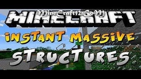 minecraft mod showcase: instant massive structures