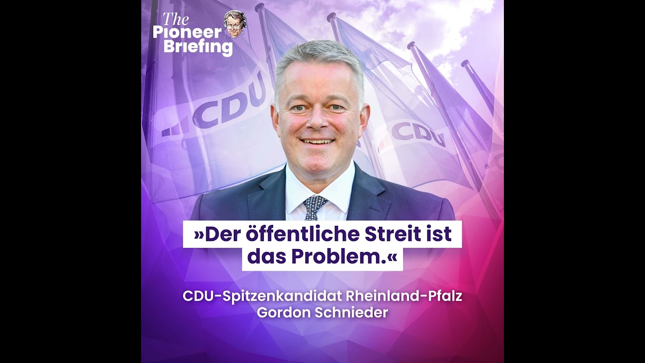 Gordon Schnieder (CDU): „Der öffentliche Streit ist das Problem.”