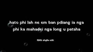 Rangtyrwa _lyrics_video(/wanjop sohkhlet/)##