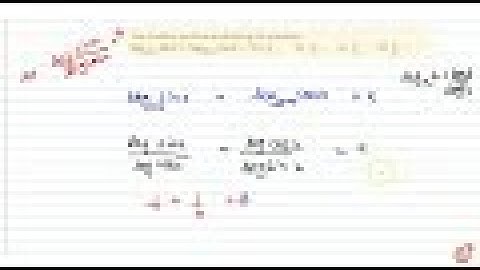 IIT JEE TRIGONOMETRIC FUNCTIONS The smallest positive `x` satisfying the equation `(log)_(cosx)si...