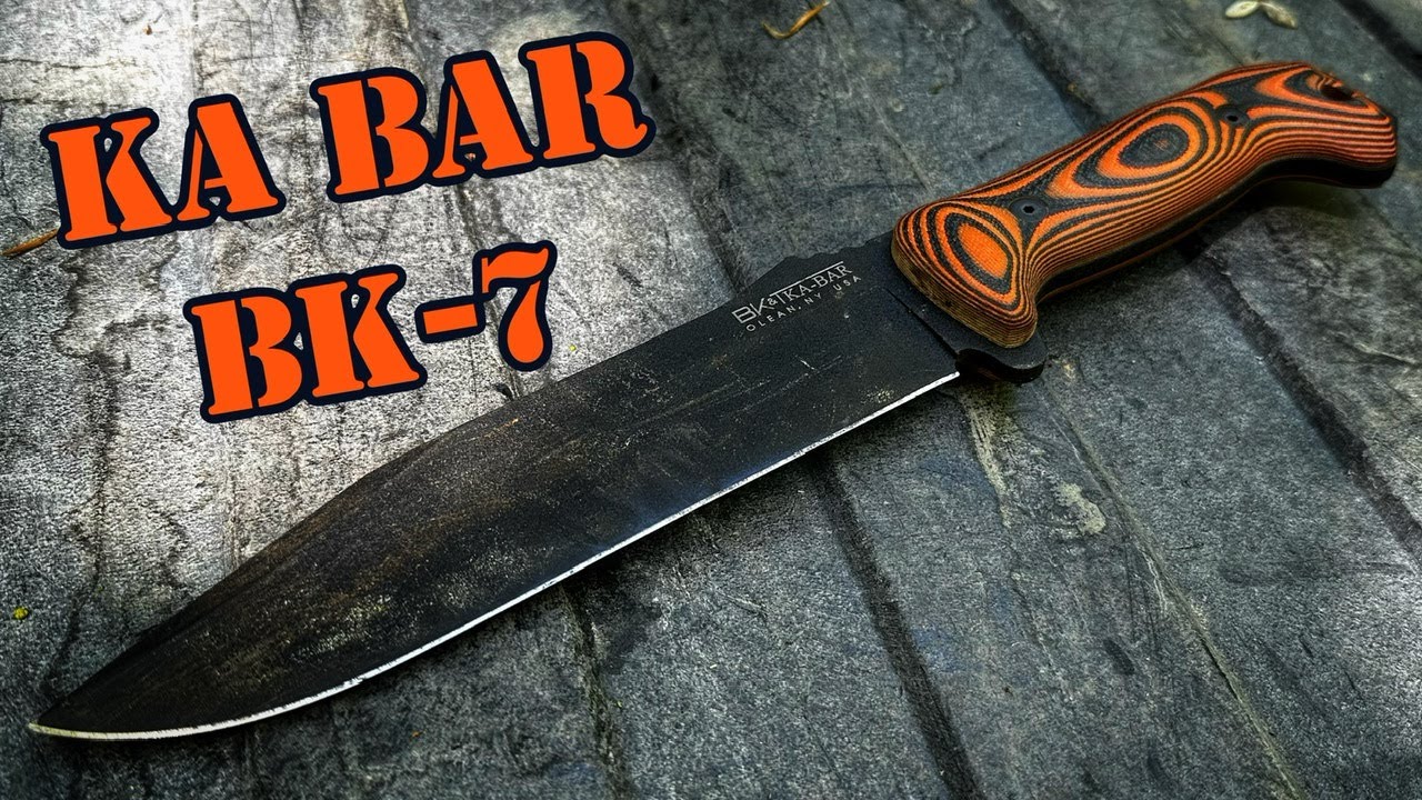 Excellent Bushcraft Knife Ka Bar BK7 YouTube