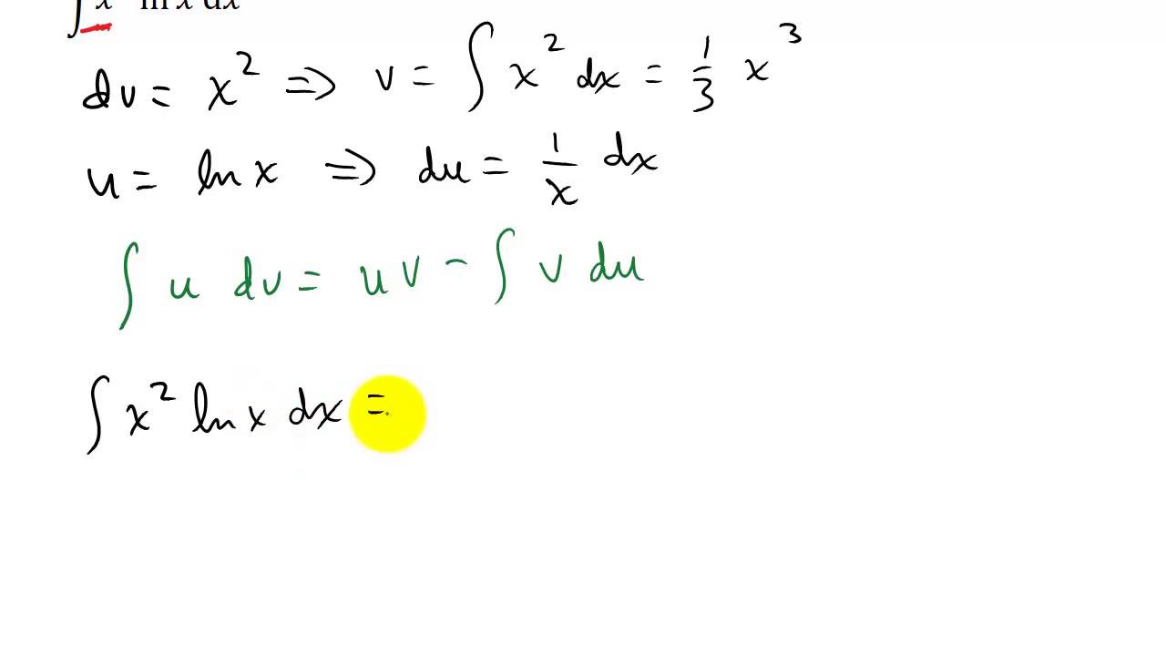 Integration by Parts Example 2 YouTube