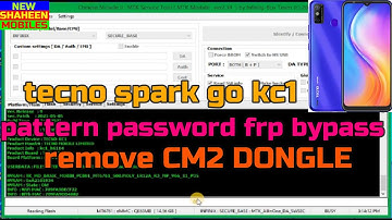 tecno spark go kc1 pattern password frp remove cm2 dongle