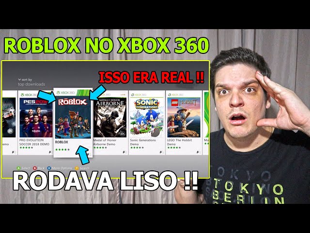 ROBLOX NO XBOX 360 ERA REAL DE VERDADE E VOCÊ PERDEU A