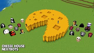 Survival Cheese House With 100 Nextbots in Minecraft - Gameplay - Coffin Meme