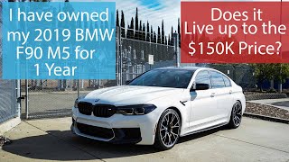 2019 BMW F90 M5 Competition, One year of ownership