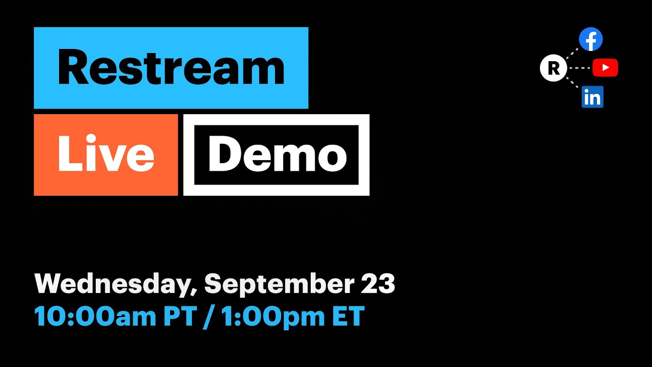 Restream Tutorial: How to Use Restream — Product Demo #6 