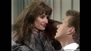 Susan Lucci in beautiful silver fox fur coat and other women in fur coats All My Children
