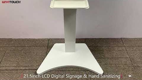 Hot Selling 21.5inch WIFI Digital Signage Auto Dispenser Hand Sanitizer Stand Advertising
