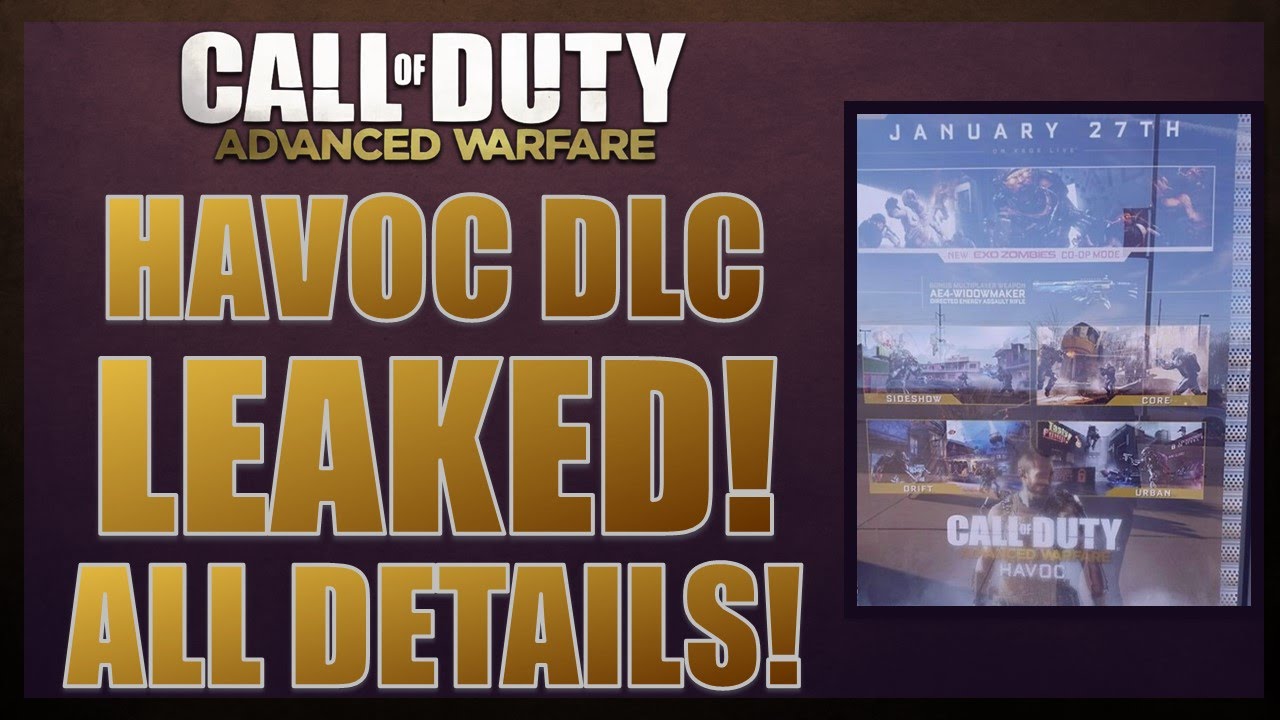 CoD Advanced Warfare - MAP PACK 1 LEAKED! ''HAVOC'' DLC - Maps, Guns, Zombies!
