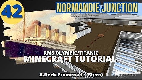 RMS Olympic/Titanic , 4:1 Scale,  Minecraft Tutorial. PART FORTY-TWO