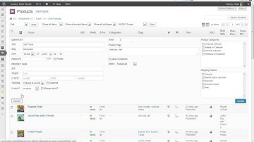 Bulk-editing products in WooCommerce