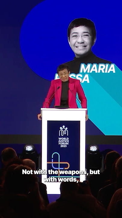 Maria Ressa at the #WJF2025 with a powerful reminder for this #InternationalDayofDemocracy