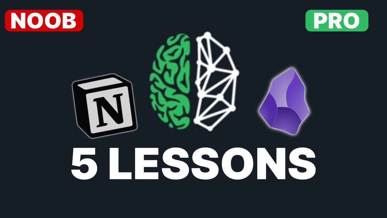 5 Lessons from building a second brain in Obsidian