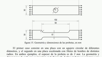 ANSYS WORKBENCH- 1/4 de probeta análisis estructural estático