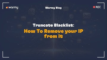 Truncate Blacklist: How To Remove your IP from it
