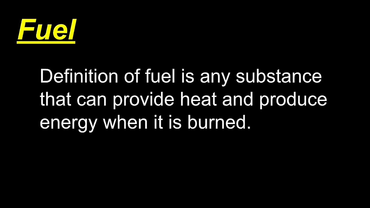 What is fuel - YouTube