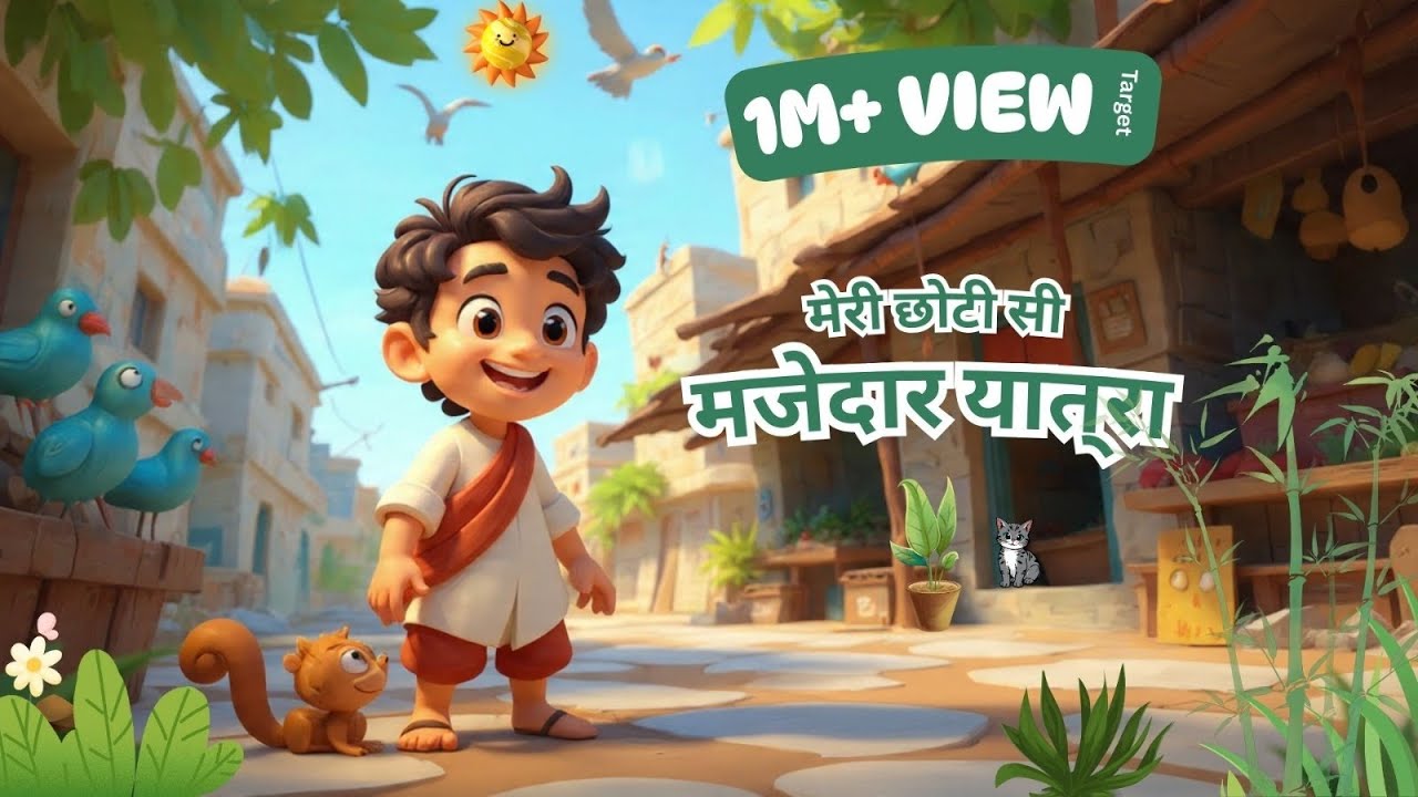 मेरी छोटी सी मज़ेदार यात्रा 🌈 | My Little Fun Journey | Kids Story 