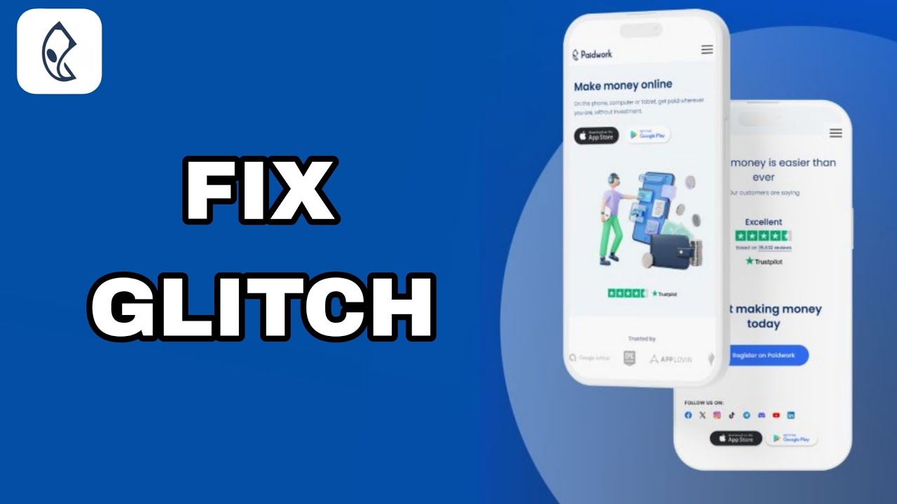 How To Fix And Solve Glitch On Paidwork App | Final Solution - YouTube