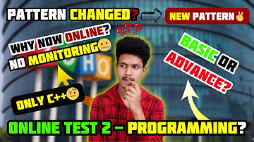 Zoho online test 2 programming? zoho basic programming or advanced programming? | zoho interview