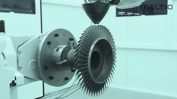 Meltio has 3Dprinted 48 blades over a machined surface to create single-piece axial compressor blisk